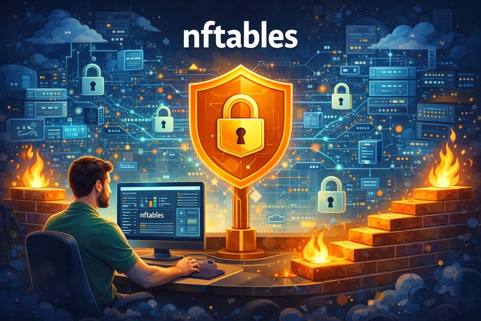 nftables Avancé : Sets Dynamiques, Verdict Maps, Conntrack Zones et Rate Limiting par IP